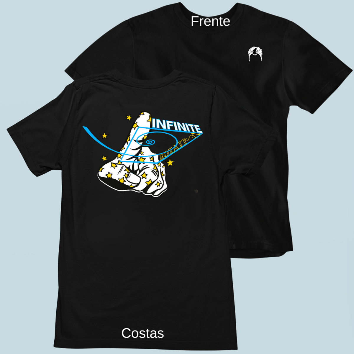 Nome do produto: Camiseta Johnny Infinite Frente Costas