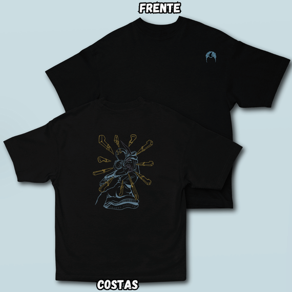 Camiseta Oversized Johnny Frente Costas