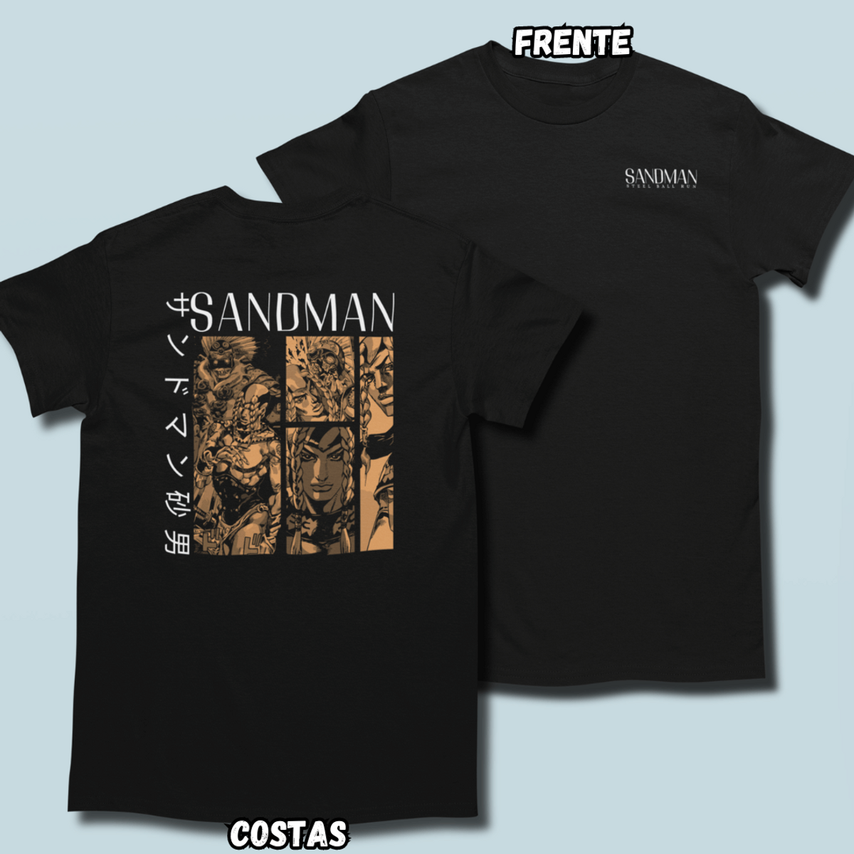 Nome do produto: Camiseta Sandman Frente Costas