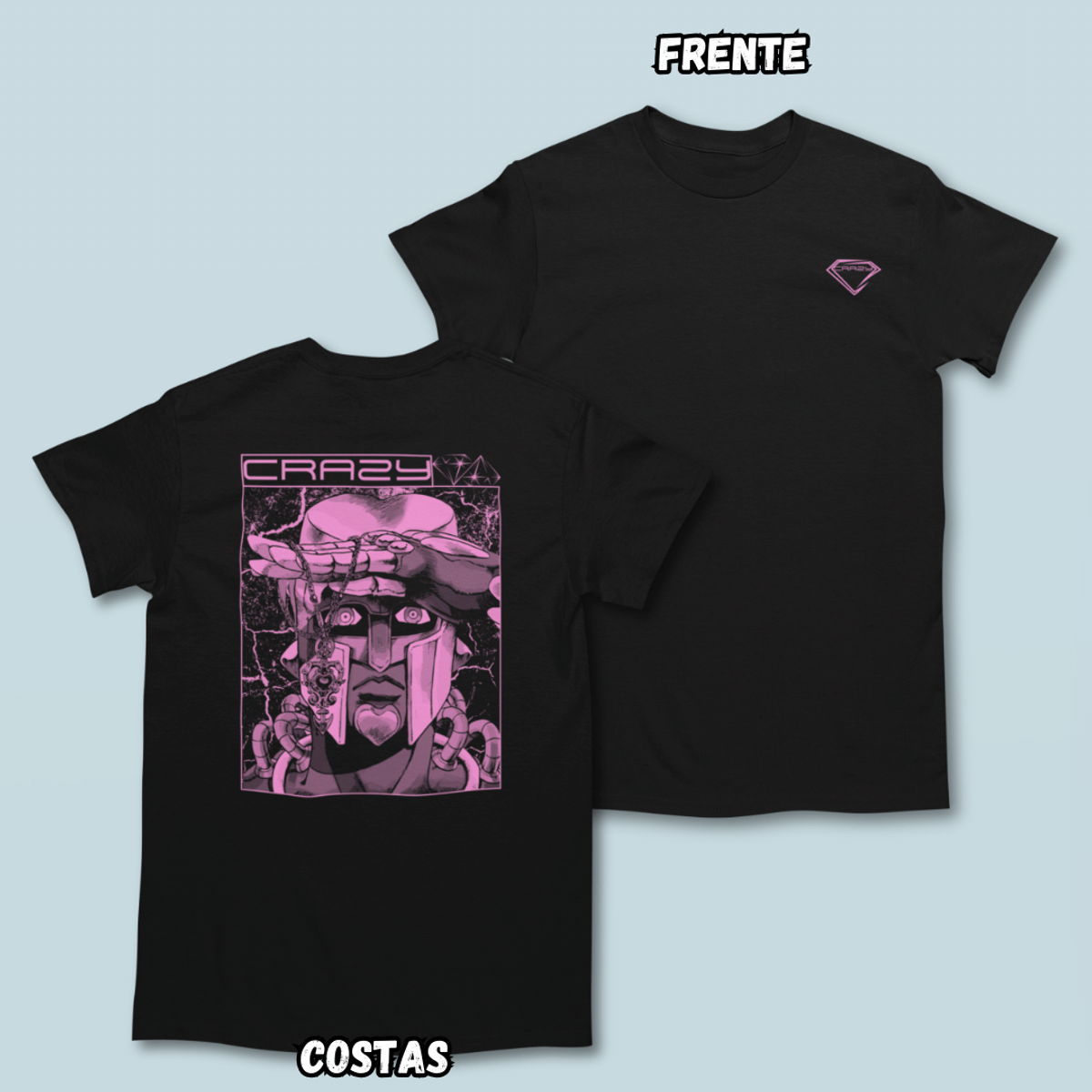 Nome do produto: Camiseta Crazy Frente Costas