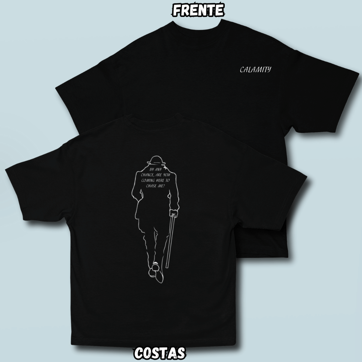 Nome do produto: Camiseta Oversized Calamity Frente Costas