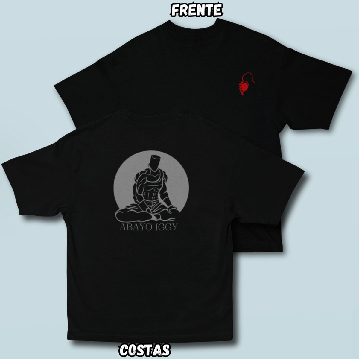 Nome do produto: Camiseta Oversized Abayo Frente Costas