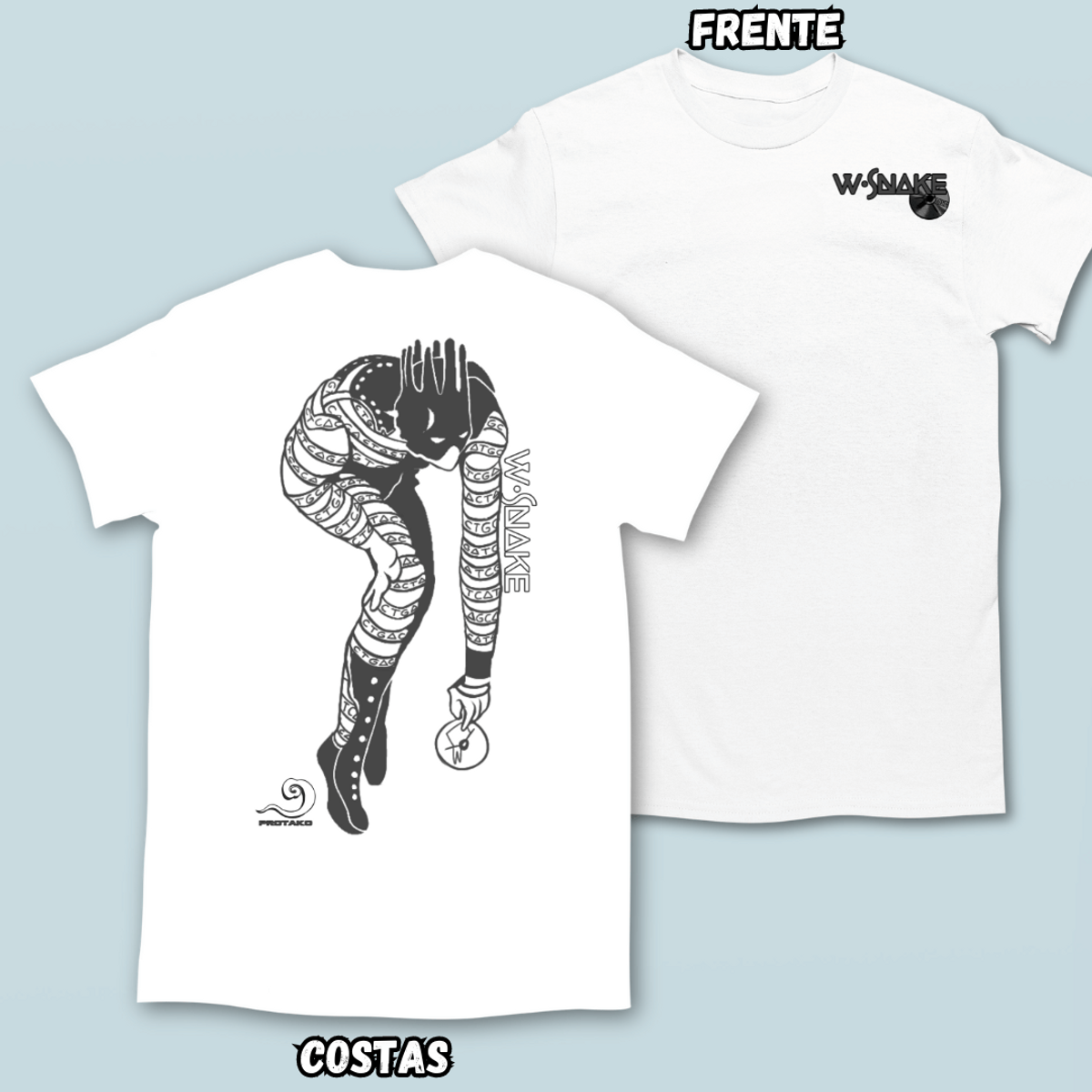 Nome do produto: Camiseta W Snake Frente Costa