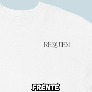 Nome do produtoCamiseta Oversized Requiem Preto Frente Costas