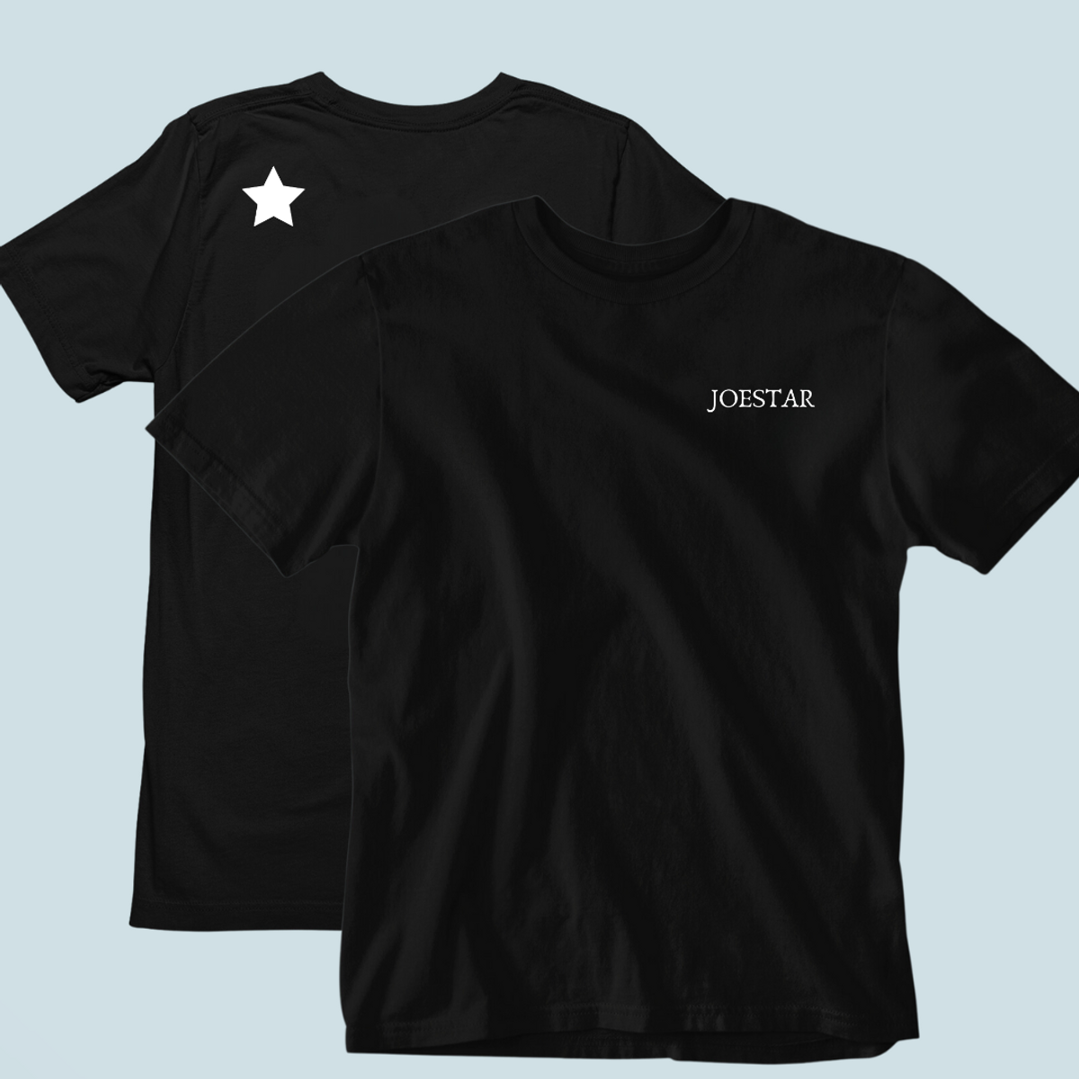 Nome do produto: Camiseta Minimalista Joestar Frente Costas