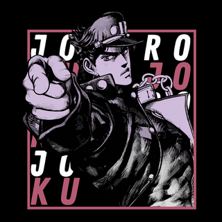 Nome do produtoCamiseta Jotaro Frente Preto