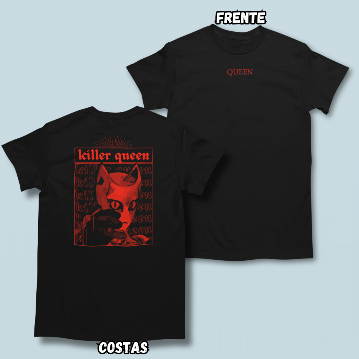 Nome do produto: Camiseta Queen Frente Costas