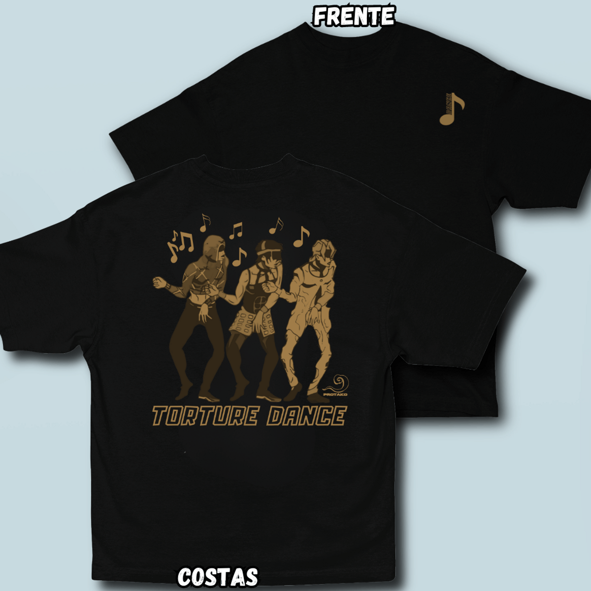 Nome do produto: Camiseta Oversized Torture Dance Frente Costas