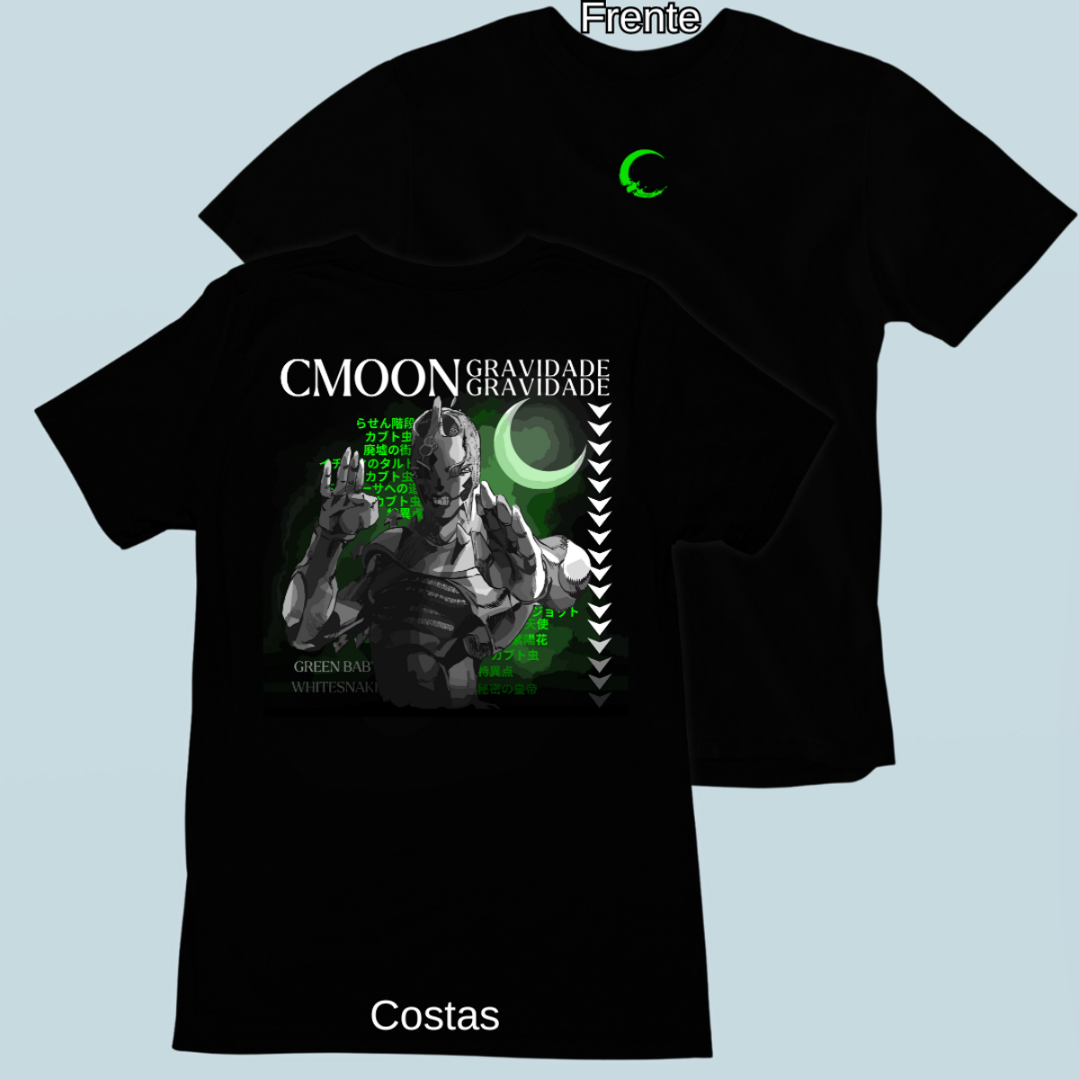 Nome do produto: Camiseta C-moon Frente Costas