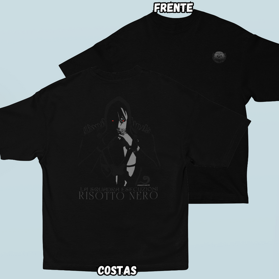 Camiseta Oversized Risoto Frente Costas