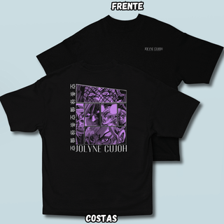 Camiseta Oversized Jolyne J Frente Costas