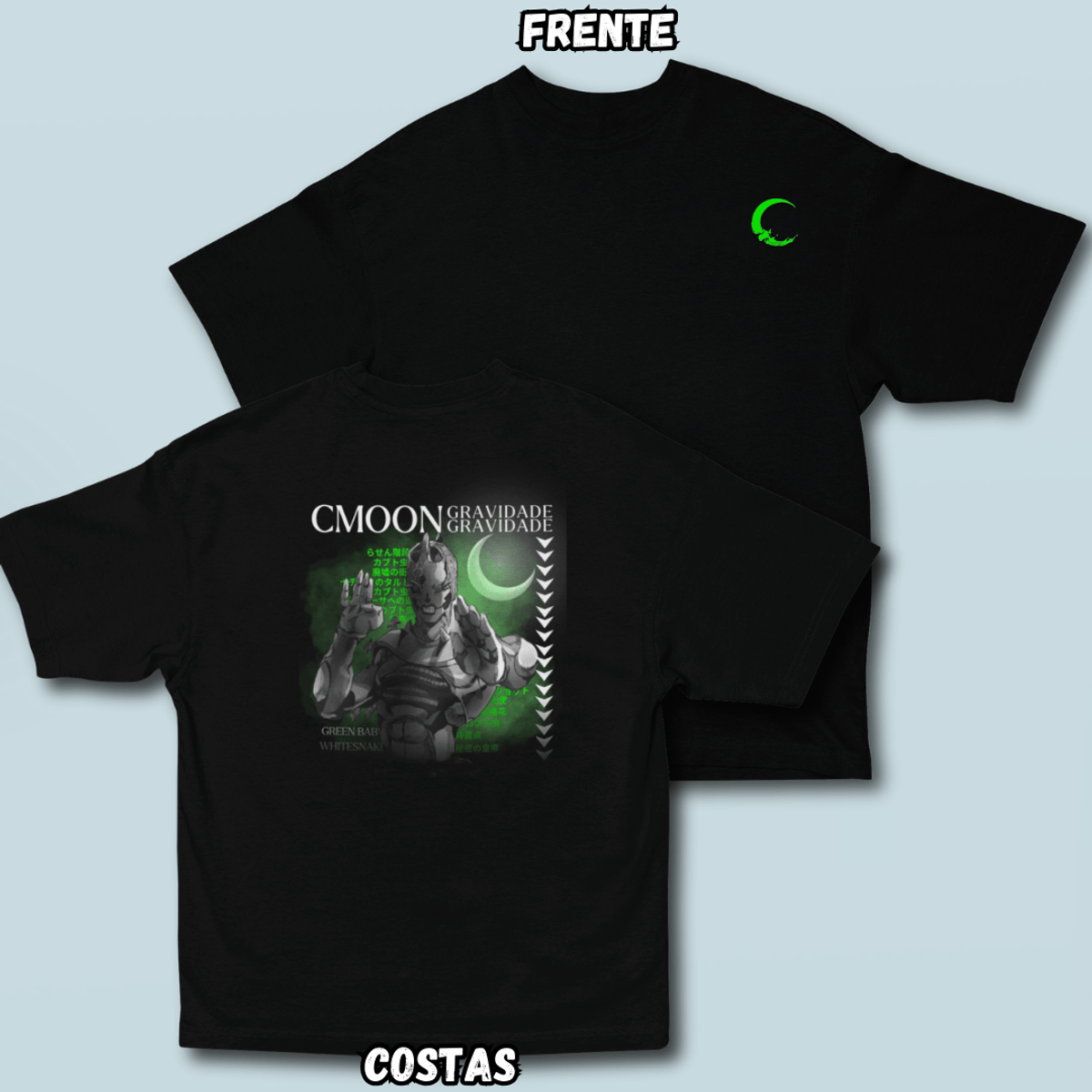 Nome do produto: Camiseta Oversized C-moon Frente Costas