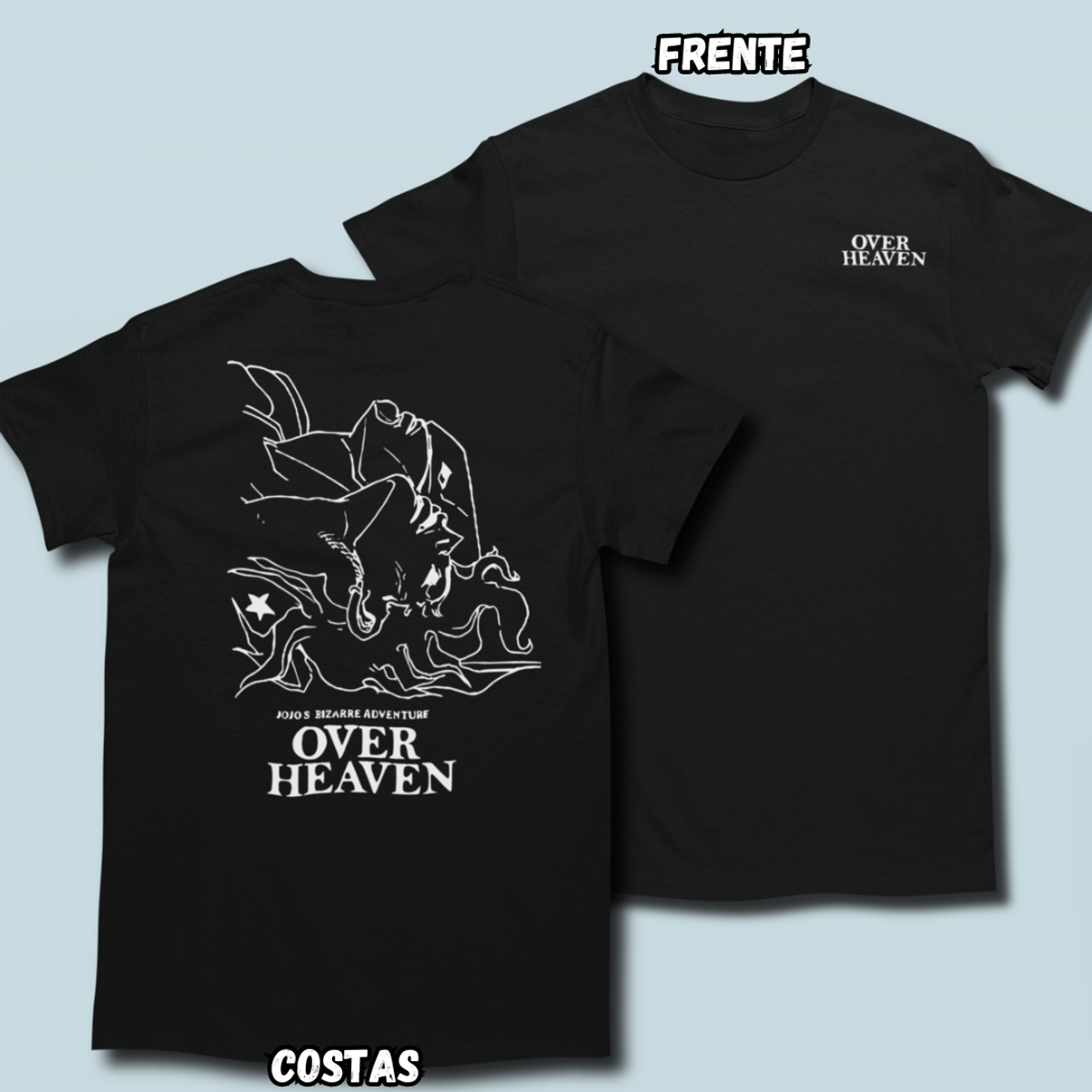 Nome do produto: Camiseta Over Heaven Frente Costas