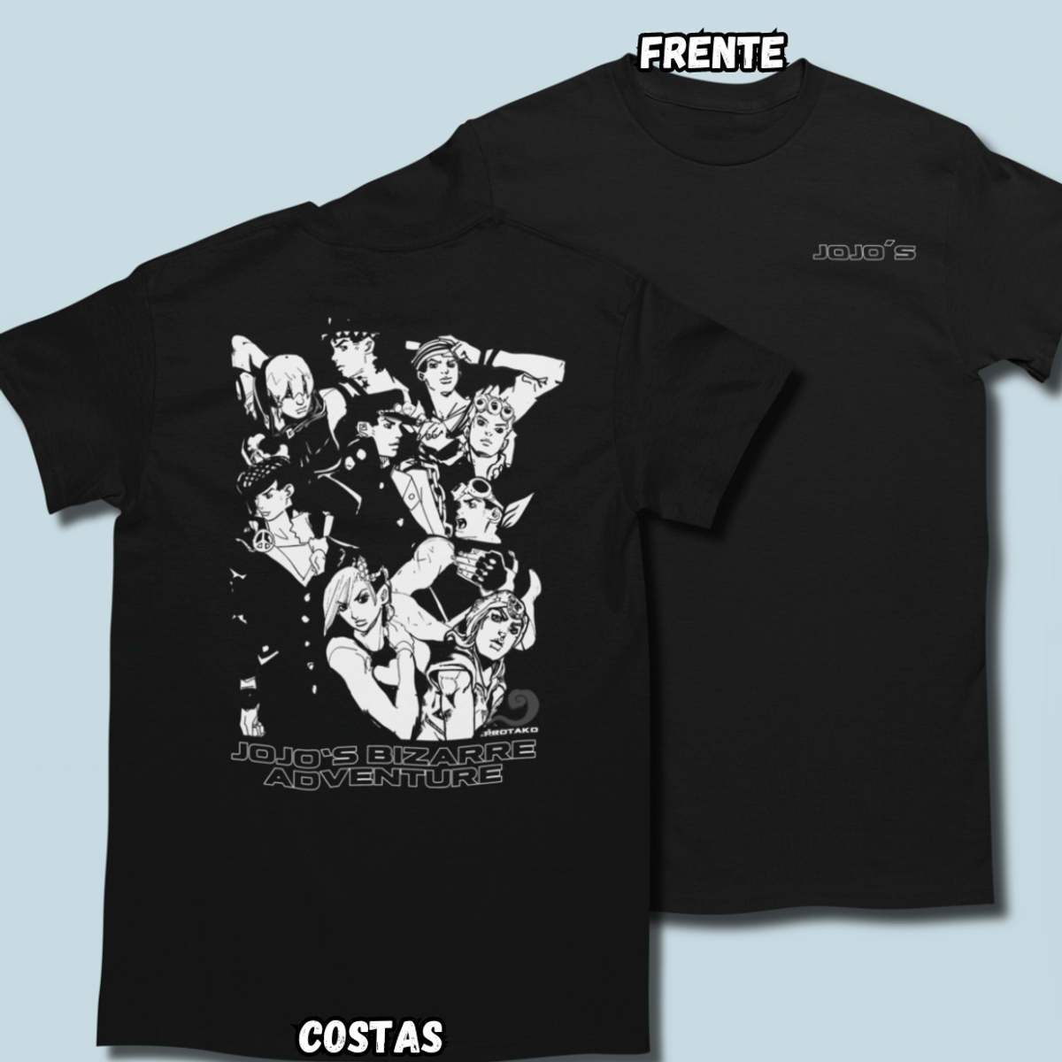 Nome do produto: Camiseta Joestars Frente Costas