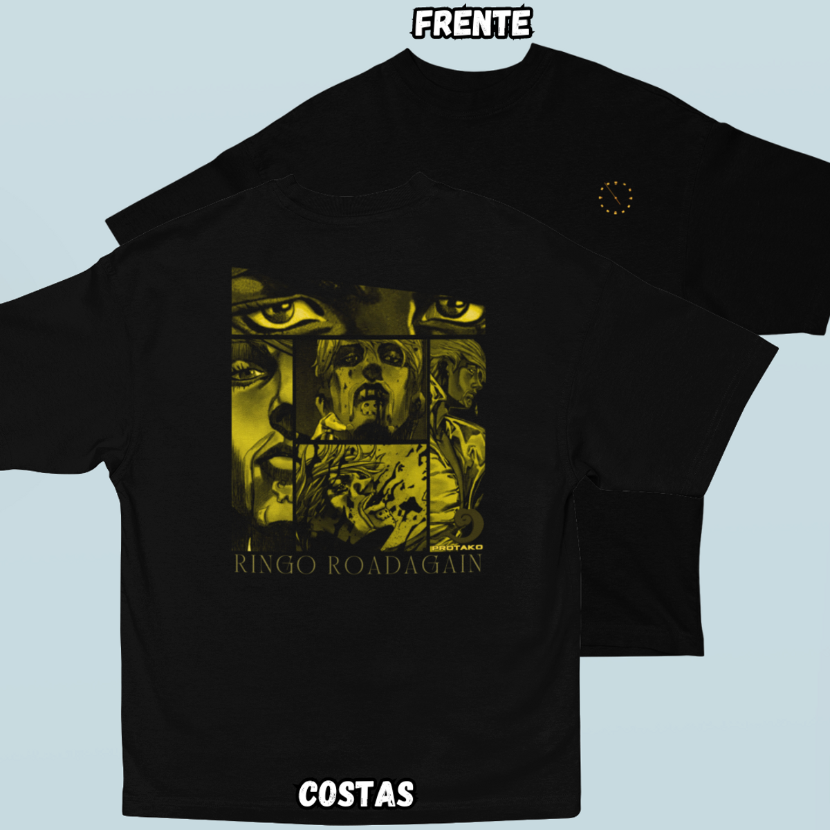 Nome do produto: Camiseta Oversized Ringo Frente Costas