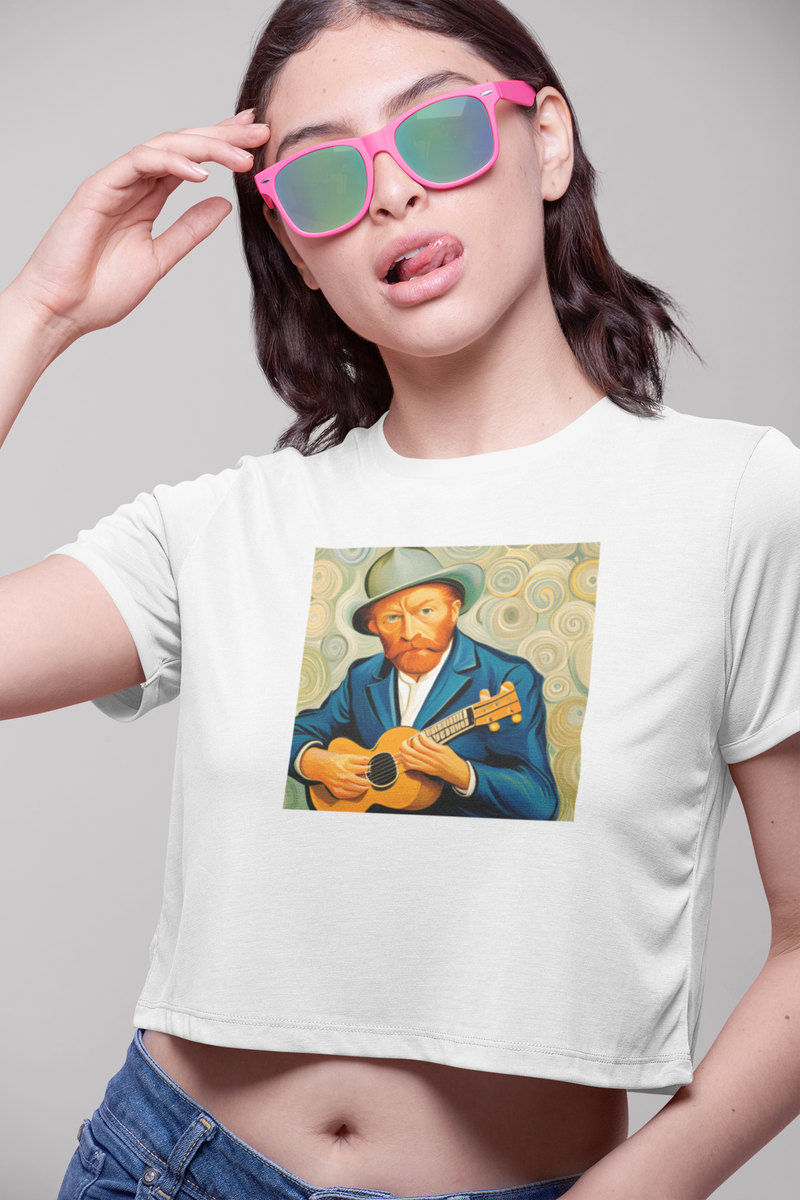 Nome do produto: Camiseta Cropped Van Gogh & Uke