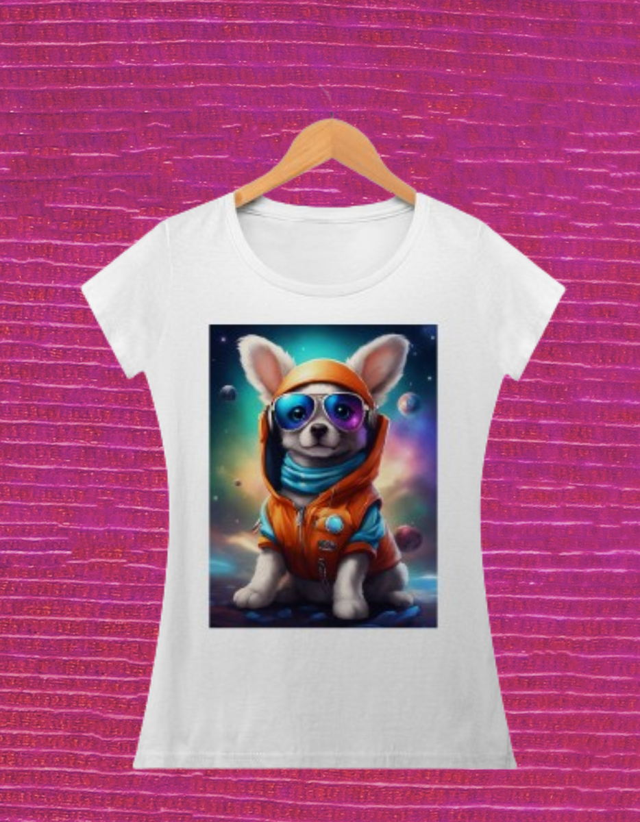 Nome do produto: Camisa Feminina Cachorro
