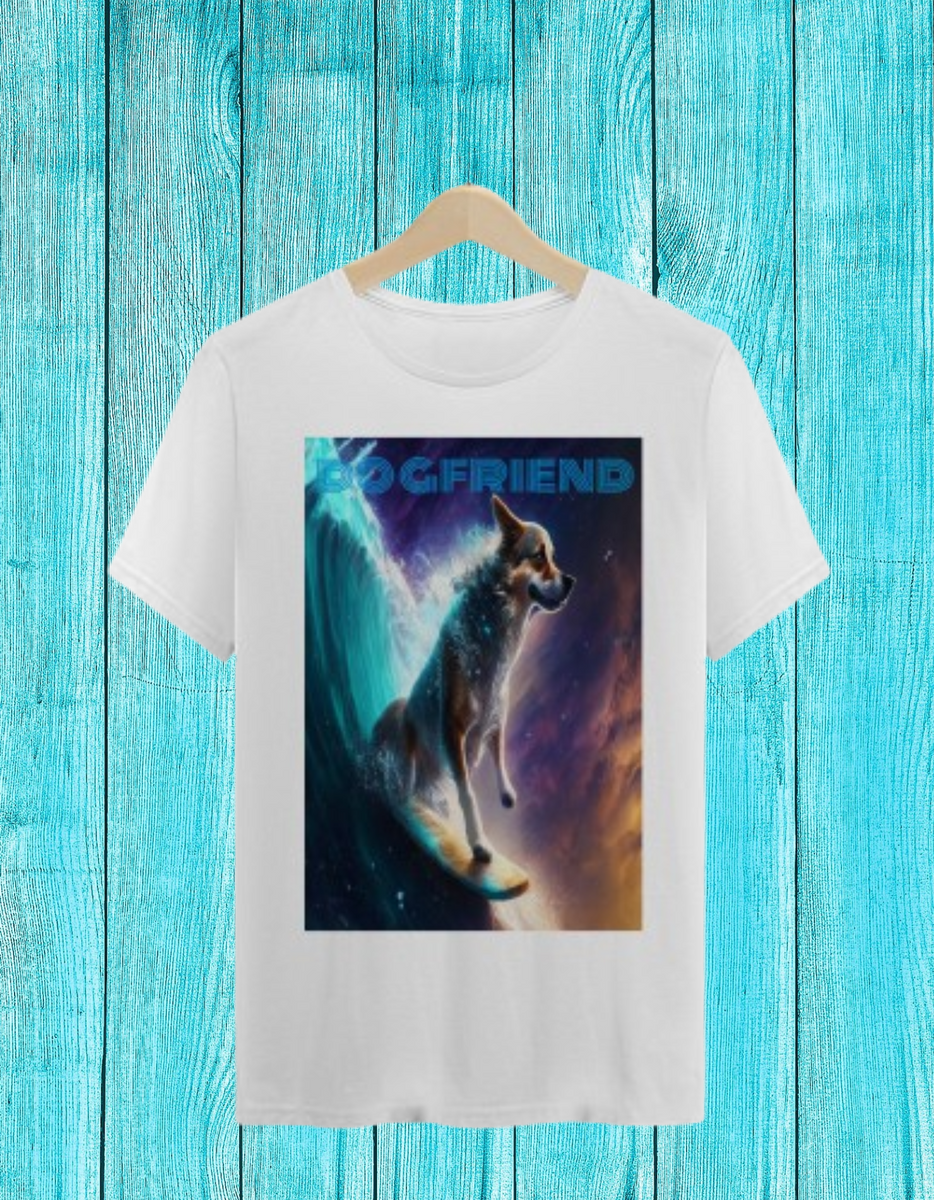 Nome do produto: Camisa Masculina Cão surf