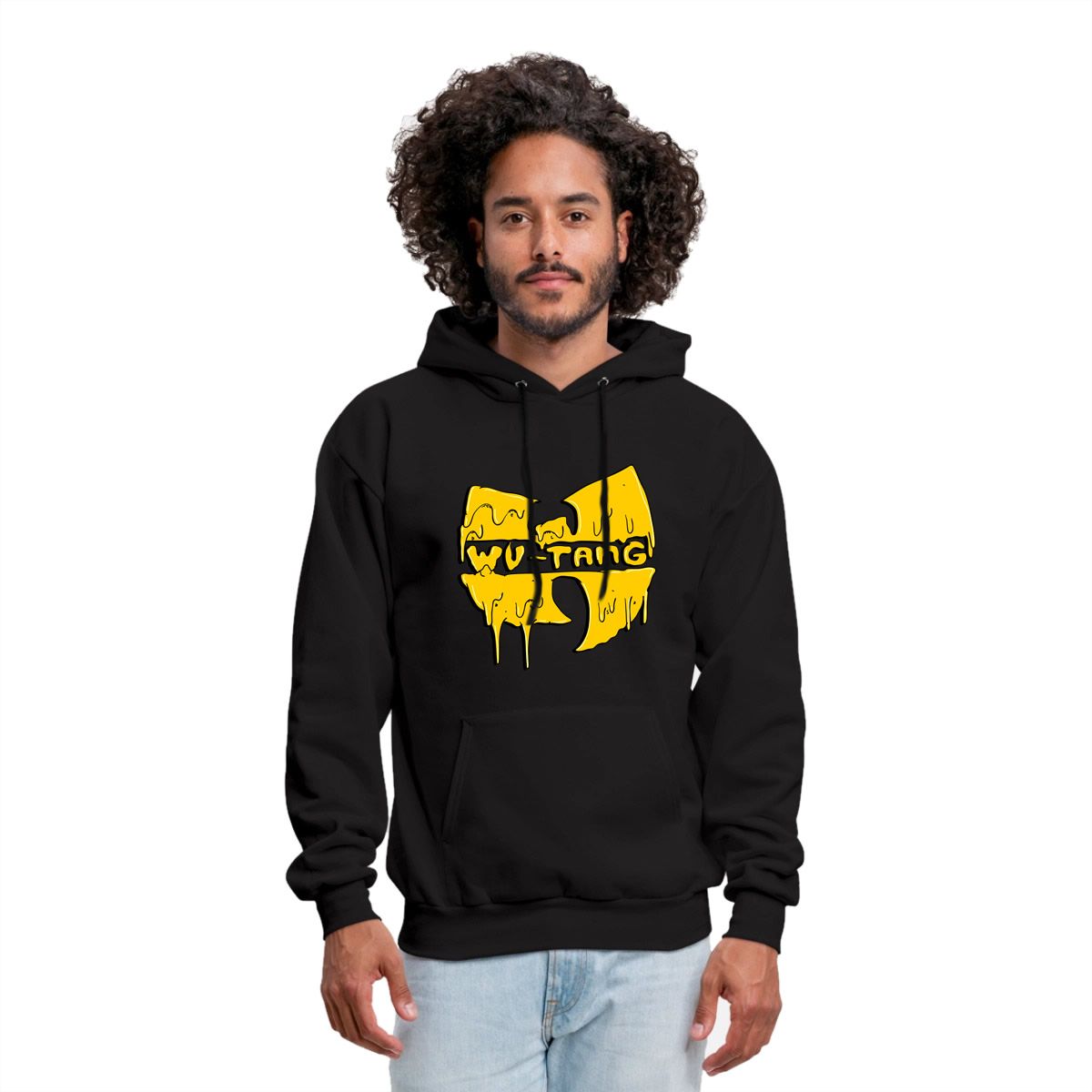 Nome do produto: Moletom Canguru Wu Tang Clan Interior Flanelado Logo Cream