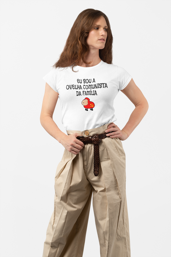 T-shirt Baby Look Ovelha Comunista