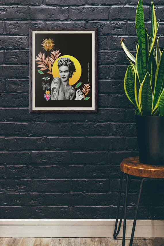 Poster Retrato Frida Kahlo