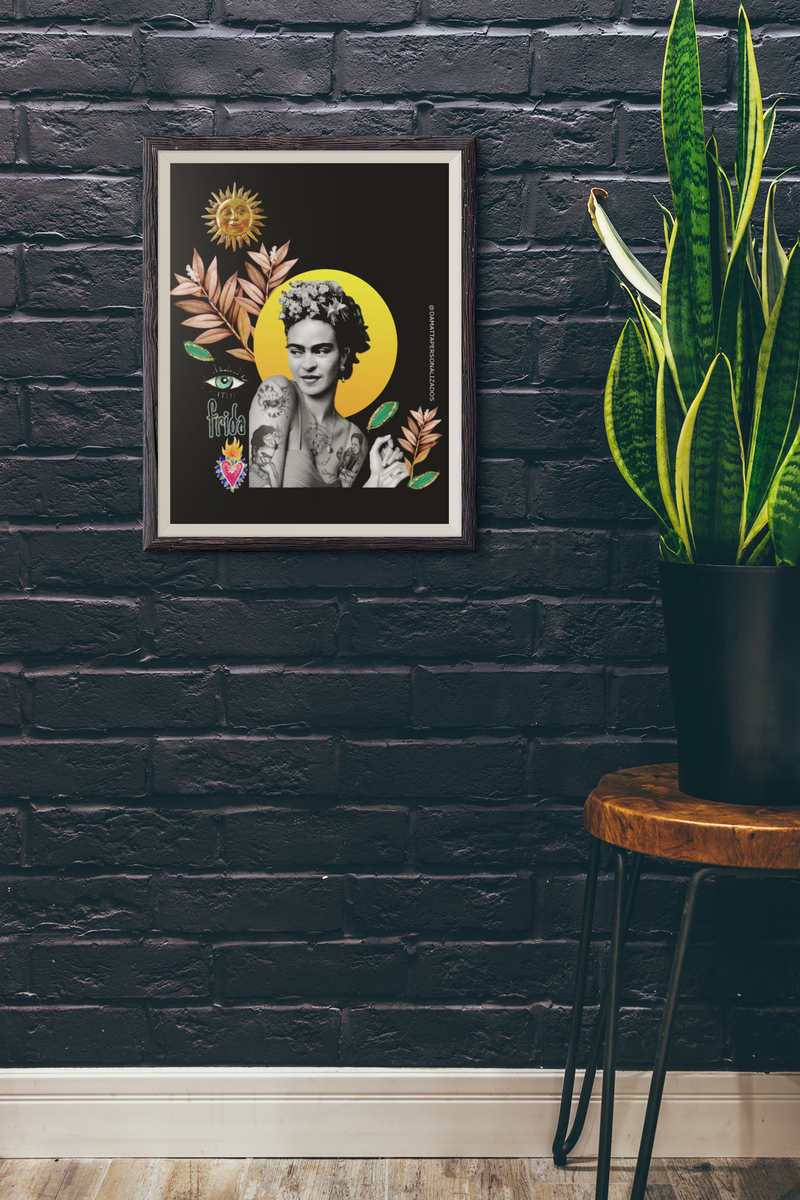 Nome do produto: Poster Retrato Frida Kahlo