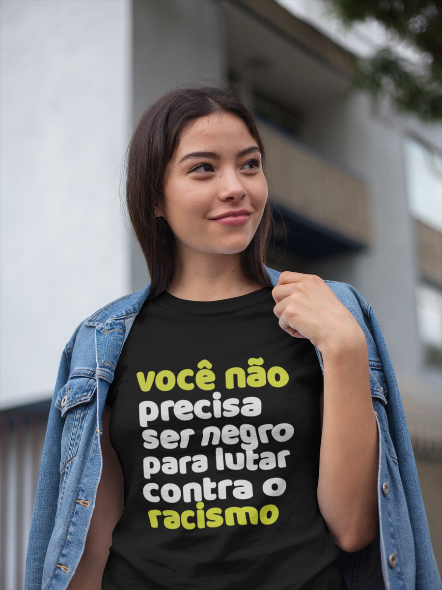 Nome do produto: T-shirt Feminina Antirracista