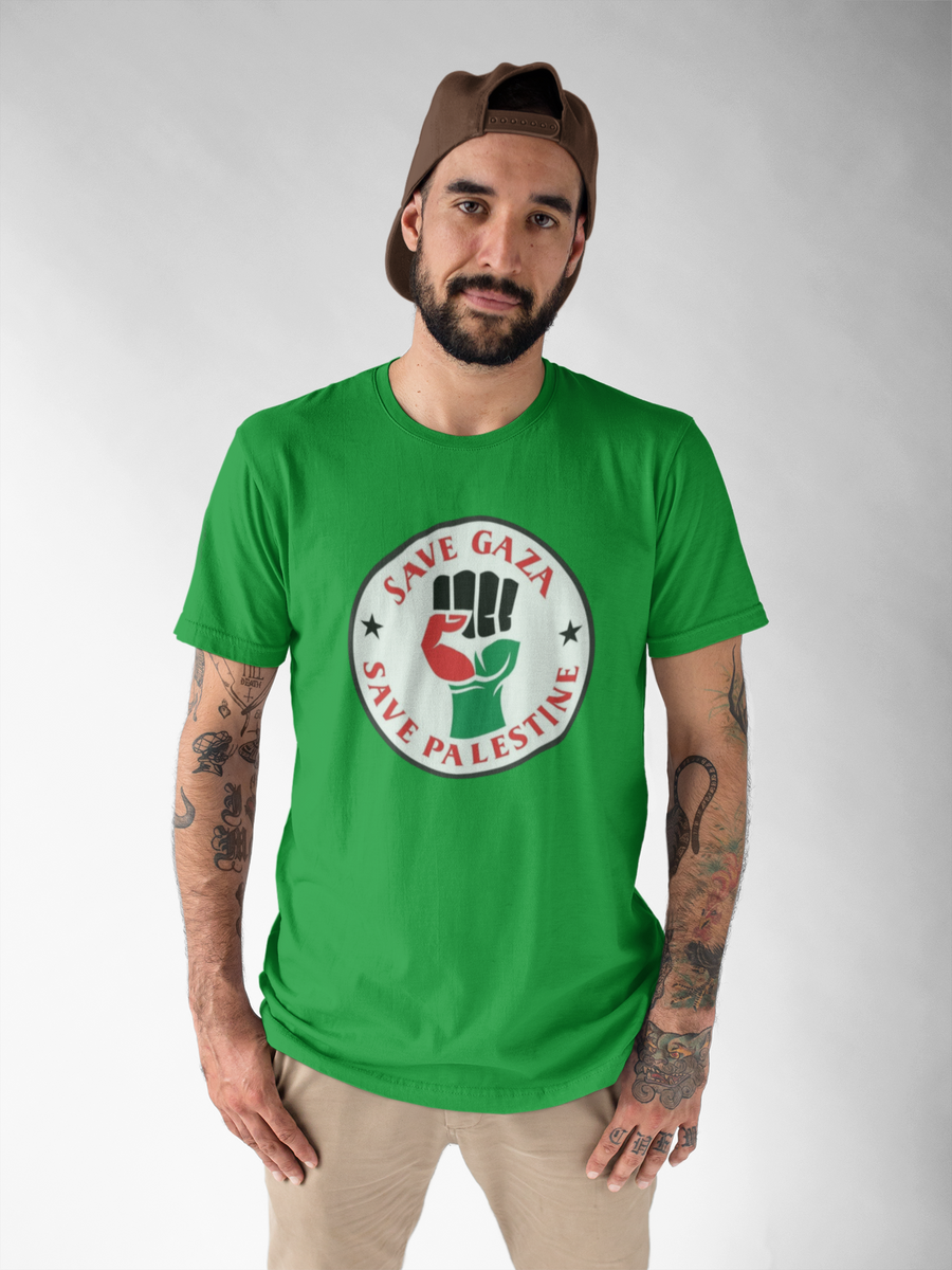 Nome do produto: T-shirt Tradicional Save Gaza