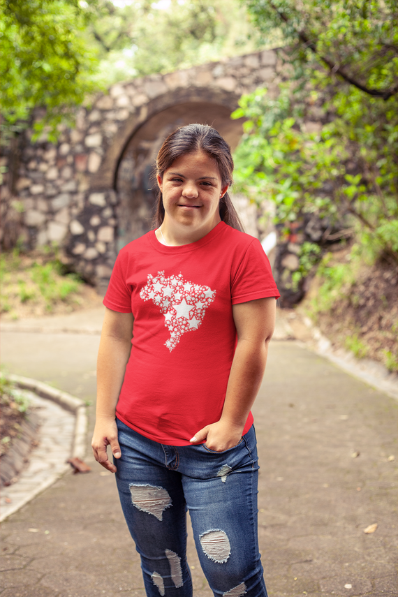 T-shirt Baby Look Brasil: Estrelas da Democracia