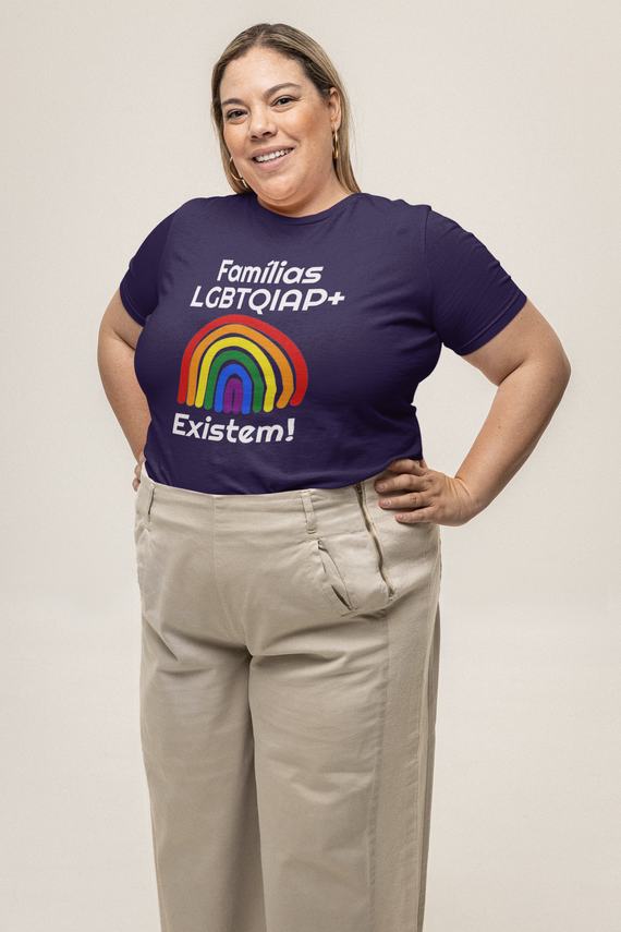 T-shirt Plus Size Famílias LGBTQIAP+