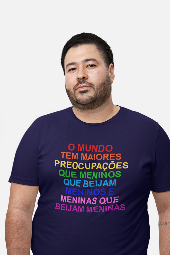 T-shirt Plus Size Meninos e Meninas