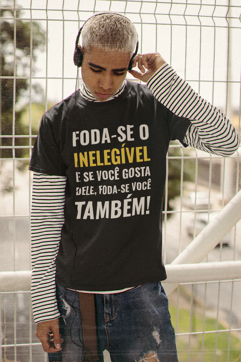 Nome do produto: T-shirt Tradicional Foda-se - Inelegível