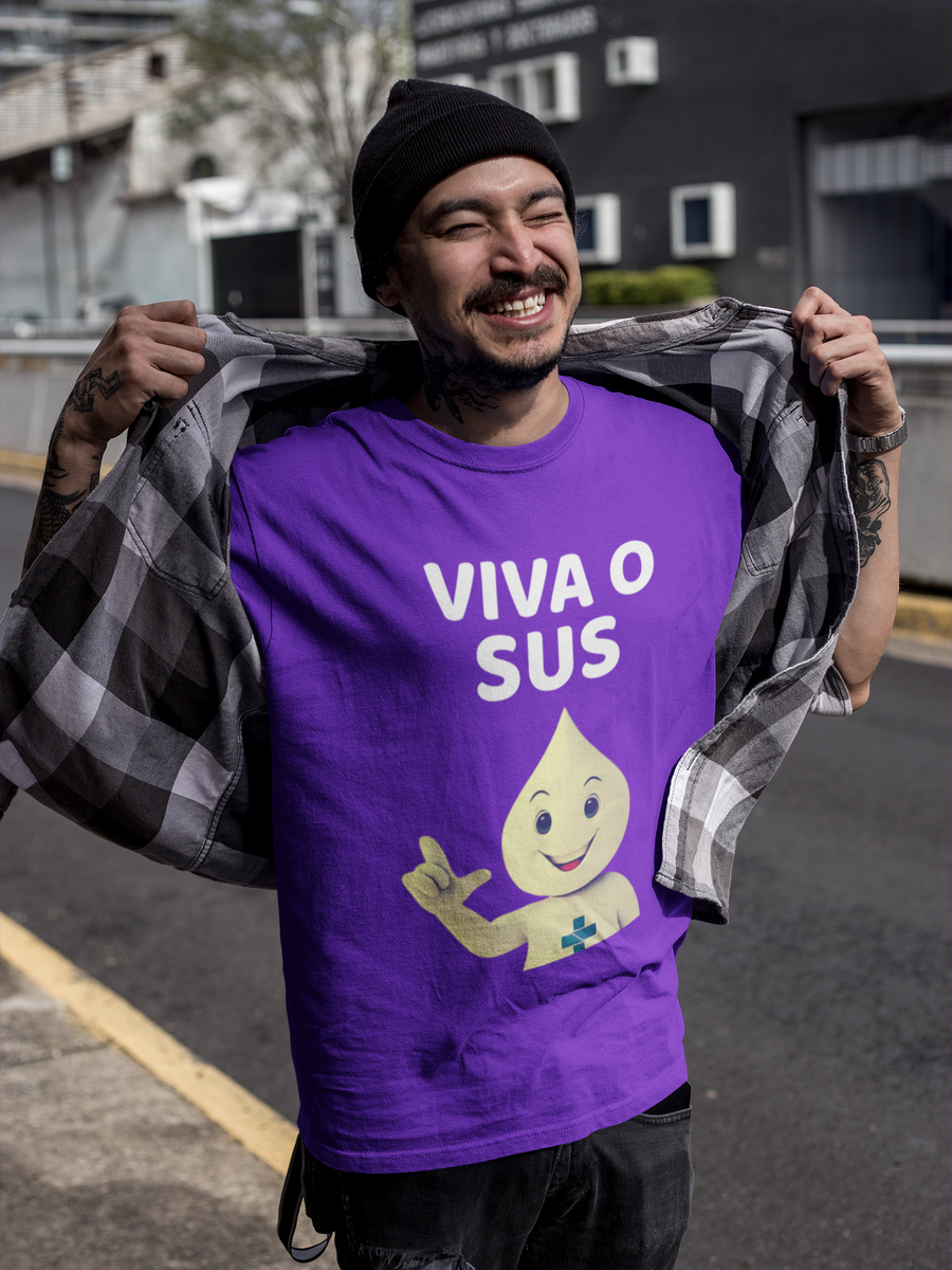 Nome do produto: T-shirt Tradicional VIVA O SUS