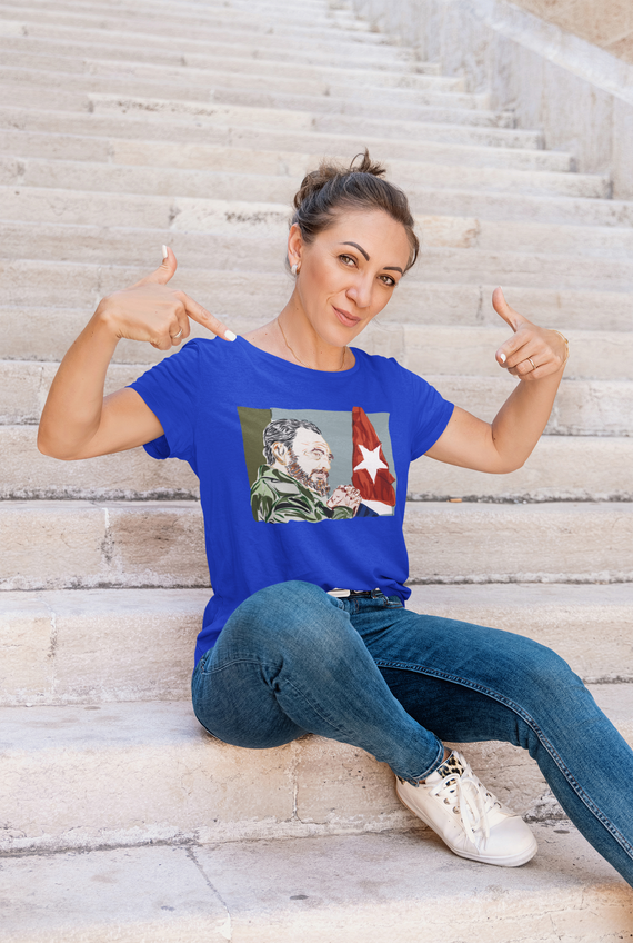 T-shirt Baby Look Fidel Castro