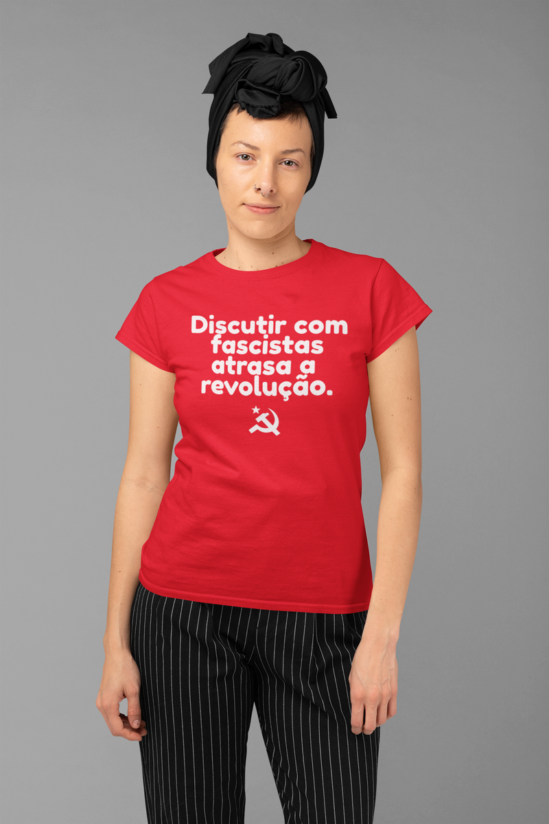 Nome do produto: T-shirt Baby Look Revolução