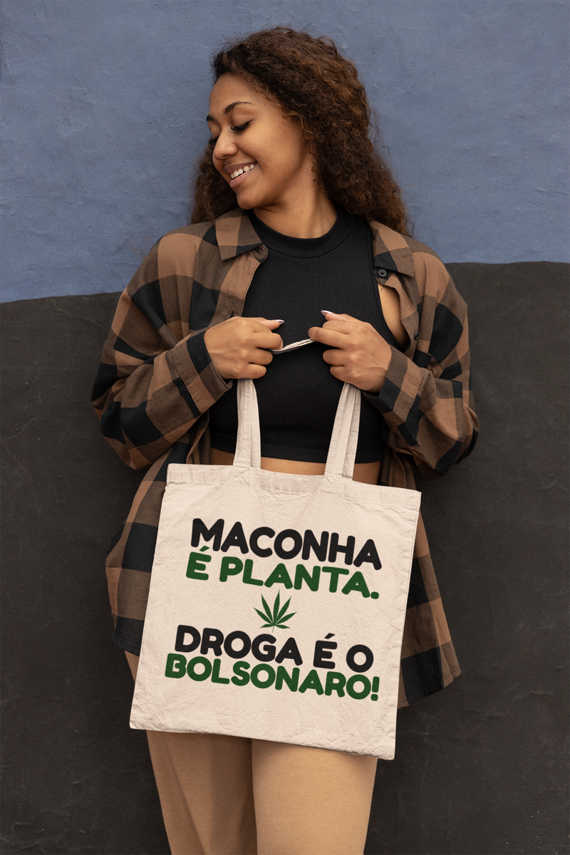 Nome do produto: Ecobag Droga é o Bolsonaro!