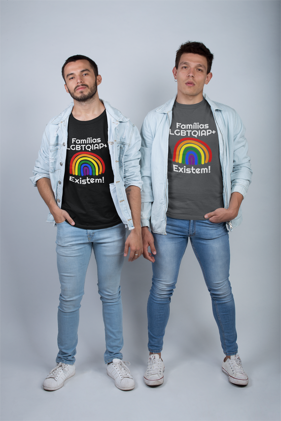 T-shirt Tradicional Famílias LGBTQIAP+