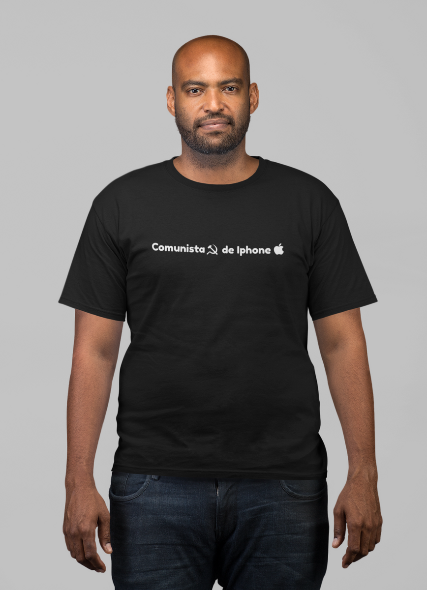 Nome do produto: T-shirt Plus Size Comunista de Iphone