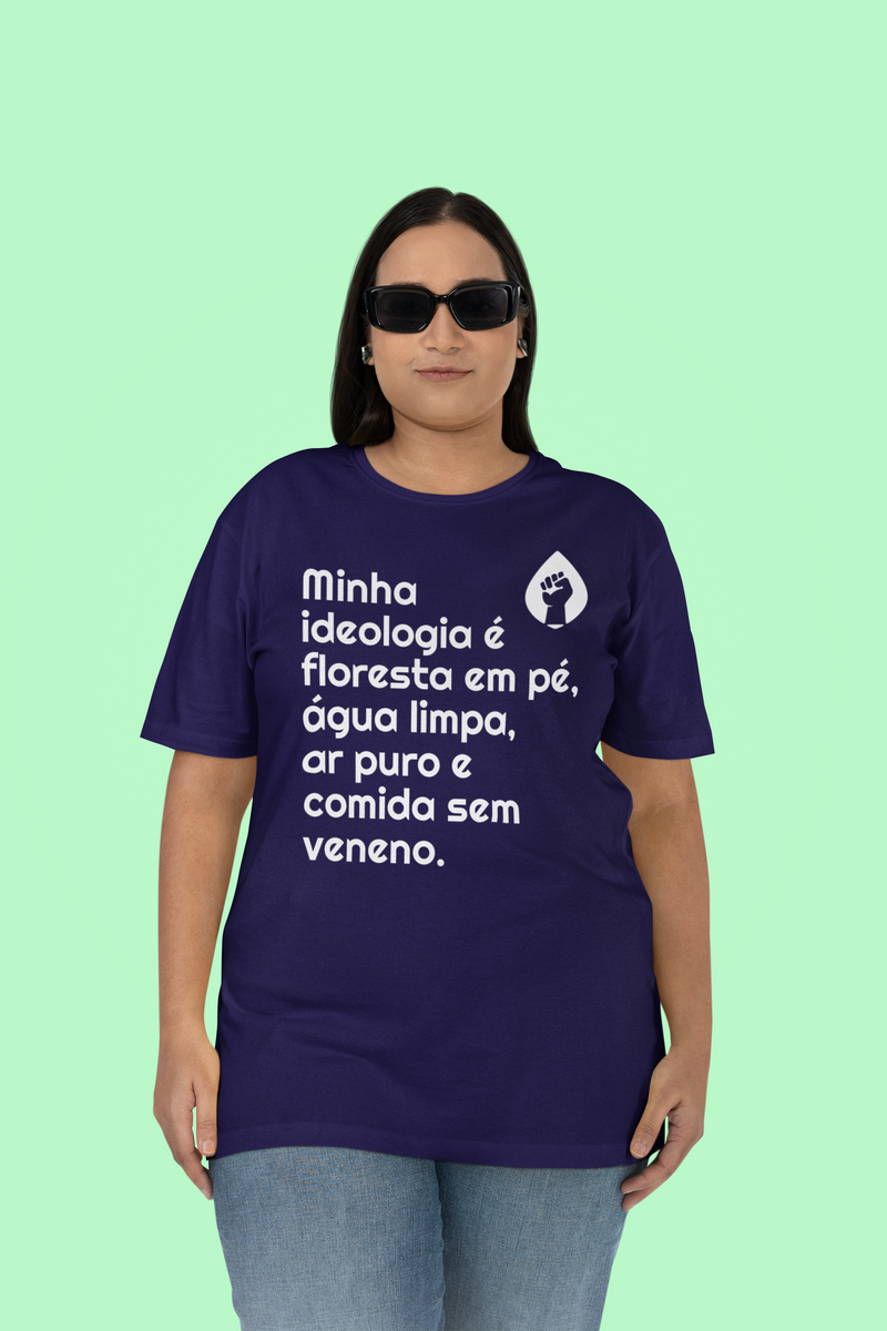 Nome do produto: T-shirt Plus Size Ideologia