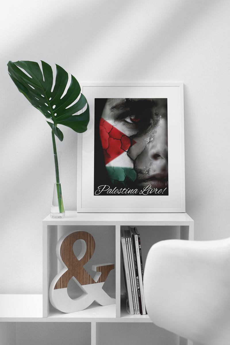Nome do produto: Poster Retrato Palestina Livre