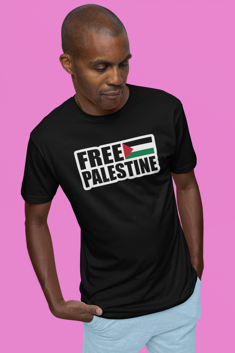 Nome do produto: T-shirt Tradicional Free Palestine