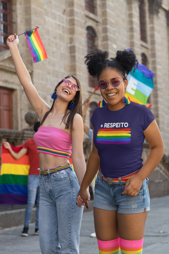 T-shirt Baby Look +Respeito