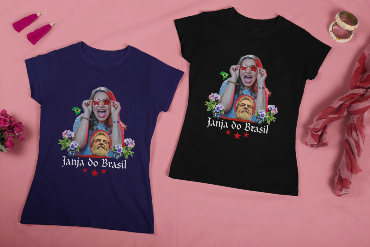 Nome do produto: T-shirt Baby Look Janja do Brasil