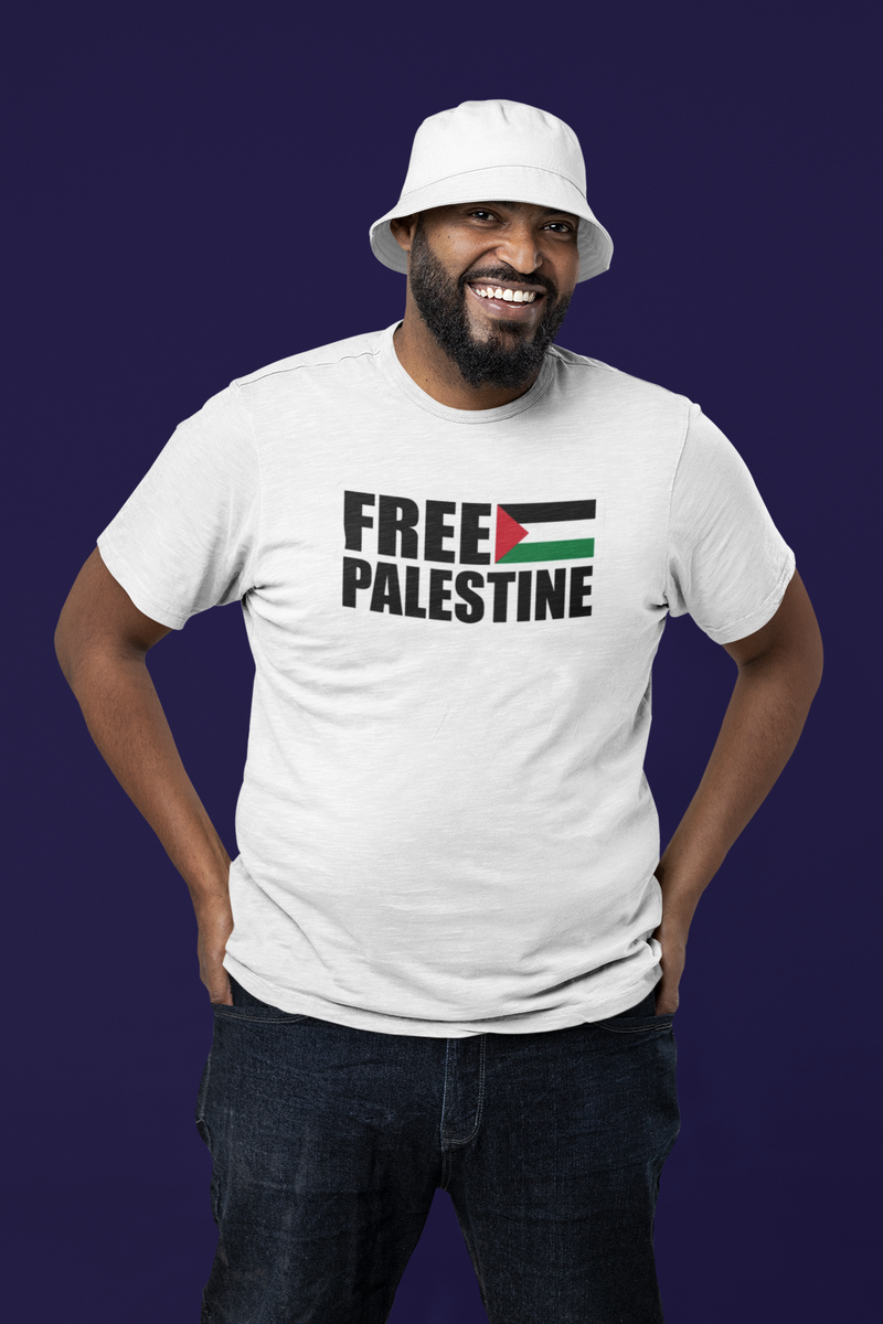 Nome do produto: T-shirt Plus Size Free Palestine