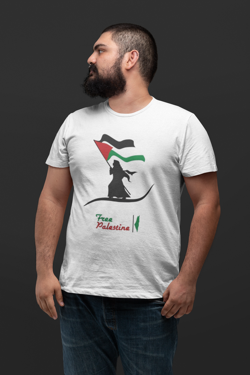 Nome do produto: T-shirt Plus Size Free Palestine