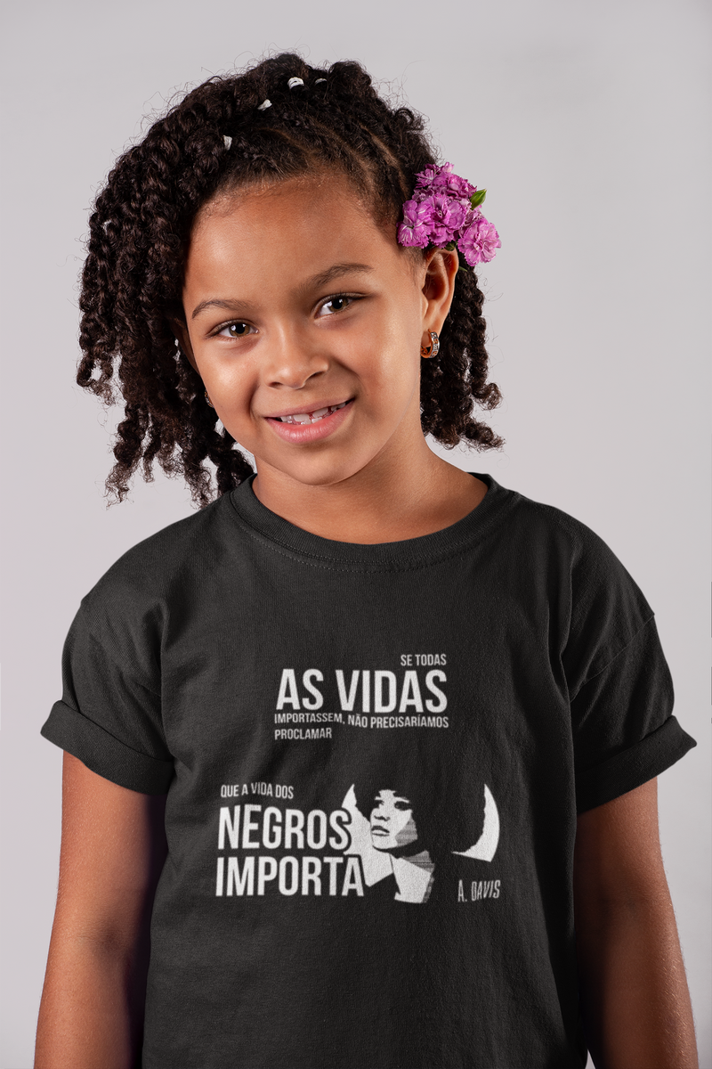 Nome do produto: T-shirt Infantil Classic Vidas Negras