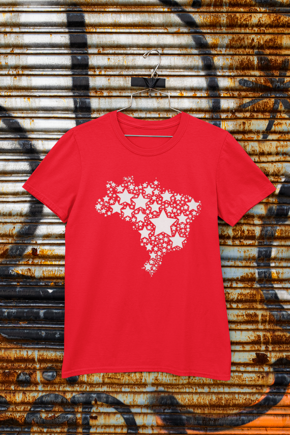 T-shirt Tradicional Brasil: Estrelas da Democracia