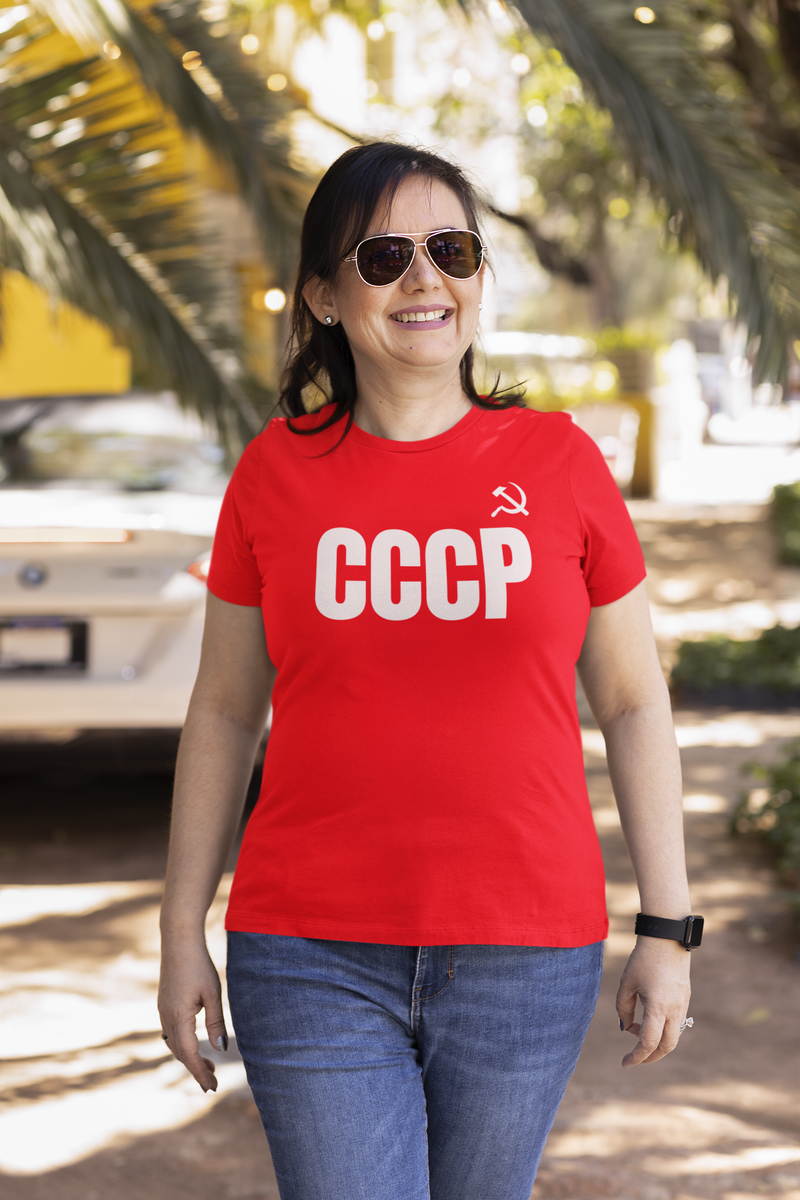 Nome do produto: T-shirt Baby Look CCCP