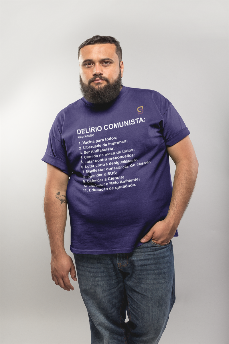 Nome do produto: T-shirt Plus Size Delírio Comunista