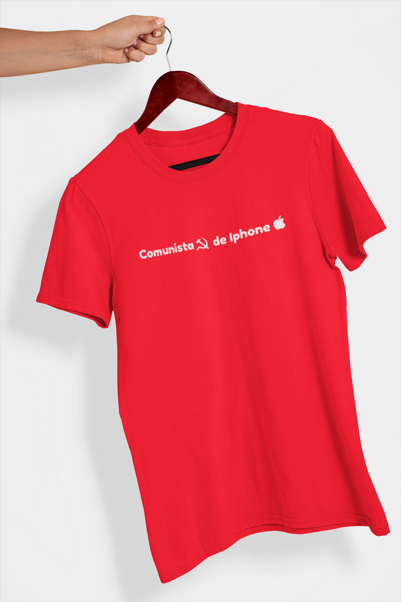 Nome do produto: T-shirt Tradicional Comunista de Iphone